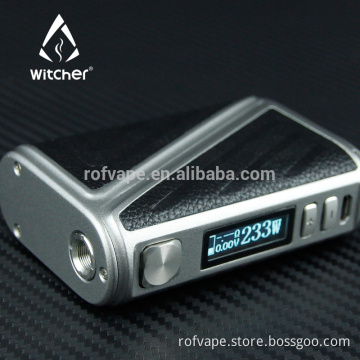 2017 Rofvape High End Calfskin 233w Warlock Z-Box 233 Box Mod vape mods